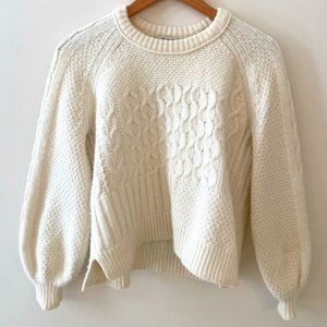 Cozy Madewell cable knit sweater
